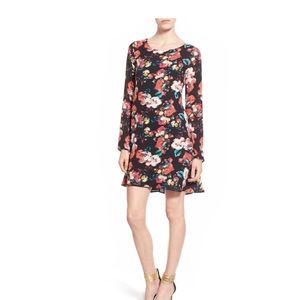 Floral print swing dress